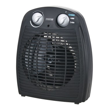 Casaya Heizlüfter 2000W schwarz, 2 Heizstufen, 957127